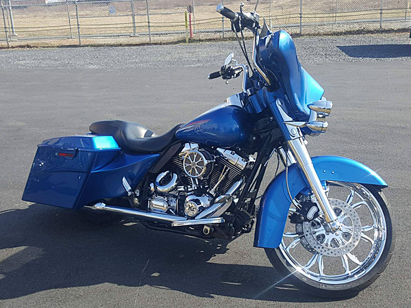 Custom, Blue, Motorcycle Build